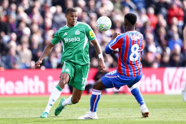 Crystal Palace v Newcastle United 12 April 2026, London - Premier League Football - Crystal Palace v Newcastle United - Malick Thiaw of Newcastle United and Jefferson Lerma of Crystal Palace - Photo: Jacques Feeney Offside. London UK Copyright: xJacquesxFeeneyx xOffsidexOffside