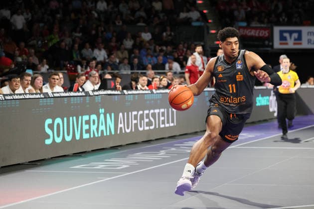Kostja Mushidi (Niners Chemnitz, 11), GER, FC Bayern Basketball vs. Niners Chemnitz, Basketball, easycredit Basketball Bundesliga, 29. Spieltag, Saison 2025 2026, 12.04.2026, GER, FC Bayern Basketball vs. Niners Chemnitz, Basketball, easycredit Basketball Bundesliga, 29. Spieltag, Saison 2025 2026, 12.04.2026 Muenchen Copyright: xEibner-Pressefoto JennixMaulx EP_JML