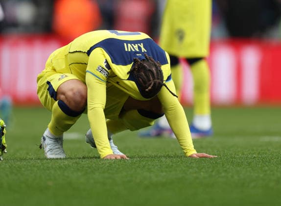 Sunderland, England, 12th April 2026. Xavi Simons of Tottenham Hotspur reacts after the Sunderland vs Tottenham Hotspur Premier League match at the Stadium Of Light, Sunderland. Picture credit should read: Nigel Roddis Sportimage EDITORIAL USE ONLY. No use with unauthorised audio, video, data, fixture lists, club league logos or live services. Online in-match use limited to 120 images, no video emulation. No use in betting, games or single club league player publications. SPI_044_NR_SUND_TOTT SPI-4681-0044