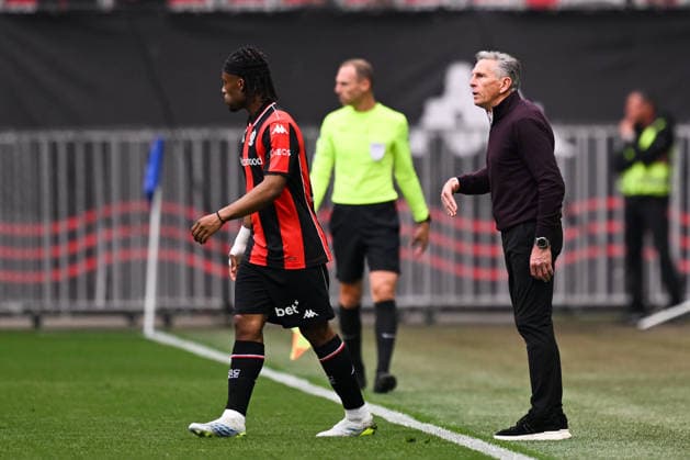 OGC Nice v Le Havre Athletic Club - Ligue 1 McDonald s 2025 2026 Claude PUEL (Entraineur Nice OGCN) during the Ligue 1 McDonald s match between Nice and Le Havre at Allianz Riviera on April 12, 2026 in Nice, France. Nice France  Copyright: xFEPx 776348349