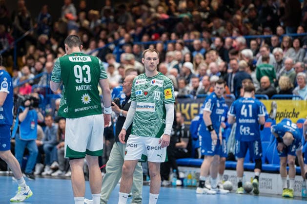 TBV Lemgo Lippe (GER) vs. Fuechse Berlin (GER), Handball, Daikin Handball Bundesliga, 28. Spieltag, 12.4.2026, Saision 2025 2026, Lemgo Mathias Gidsel (Fuechse Berlin, 19) vor dem Anpfiff Lemgo Phoenix Contact Arena Deutschland