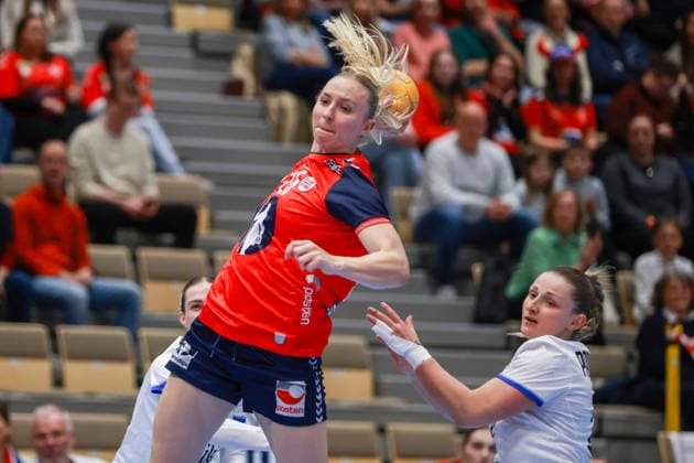 Handball, EHF EURO Cup Norway Slovakia Kristiansand 20260412 Norway s Henny Ella Reistad during the handball match in the EHF Euro Cup for women between Norway and Slovakia in Aquarama in Kristiansand The photo was taken on behalf of the Norwegian Handball Association Photo Trond R Teigen NTB Kristiansand Norway EDITORIAL USE ONLY RESTRICTED USE FOR BETTING COMPANIES  Copyright: xTrondxR.xTeigenx xNTBx