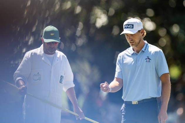 260412 Kristoffer Reitan of Norway during the final round of the 2026 Masters Golf Tournament on April 12, 2026 in Augusta. Photo: Petter Arvidson BILDBYRAN kod PA PA1196 golf masters bbeng the masters augusta norge norway Copyright: PETTERxARVIDSON BB260412PA007
