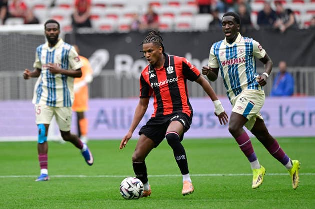 FOOTBALL : OGC Nice VS Le Havre AC - Ligue 1 McDonald s - 12 04 2026 Hicham Boudaoui (OGC Nice) - Ligue 1 McDonald™s match between OGC Nice and Le Havre Athletic Club on April 12, 2026 at the Allianz Riviera Stadium in Nice. NiceFrance  Copyright: xWilliamxCannarellax
