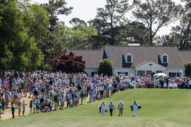 260412 Kristoffer Reitan of Norway during the final round of the 2026 Masters Golf Tournament on April 12, 2026 in Augusta. Photo: Petter Arvidson BILDBYRAN kod PA PA1196 golf masters bbeng the masters augusta norge norway Copyright: PETTERxARVIDSON BB260412PA014