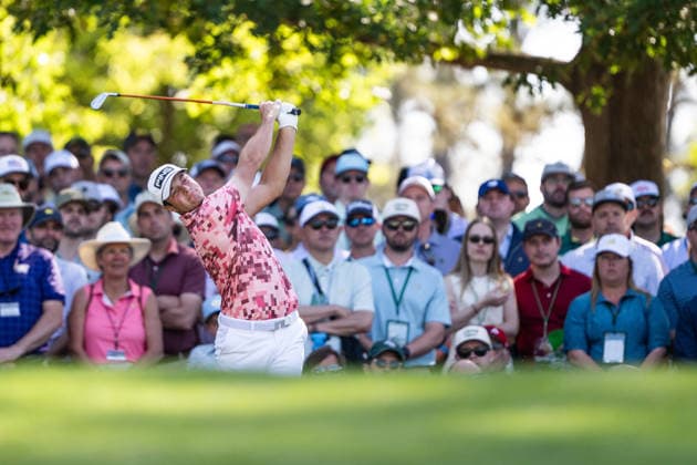 260412 Viktor Hovland of Norway during the final round of the 2026 Masters Golf Tournament on April 12, 2026 in Augusta. Photo: Petter Arvidson BILDBYRAN kod PA PA1196 golf masters bbeng the masters augusta norge norway Copyright: PETTERxARVIDSON BB260412PA027