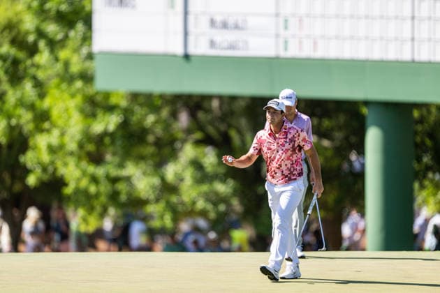 260412 Viktor Hovland of Norway during the final round of the 2026 Masters Golf Tournament on April 12, 2026 in Augusta. Photo: Petter Arvidson BILDBYRAN kod PA PA1196 golf masters bbeng the masters augusta norge norway Copyright: PETTERxARVIDSON BB260412PA029