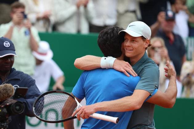Jannick Sinner Wins Rolex Monte-Carlo Masters 2026 Finale - Monaco Jannik Sinner (ITA) wins the Rolex Monte-Carlo Masters 2026 finale against Carlos Alcaraz (ESP) at Monte-Carlo Country Club on April 12, 2026 in Monte-Carlo, Monaco. Photo by Felice Calabro IPA ABACAPRESS.COM Monte-Carlo Monaco  Copyright: xIPA ABACAx