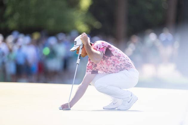 260412 Viktor Hovland of Norway during the final round of the 2026 Masters Golf Tournament on April 12, 2026 in Augusta. Photo: Petter Arvidson BILDBYRAN kod PA PA1196 golf masters bbeng the masters augusta norge norway Copyright: PETTERxARVIDSON BB260412PA030