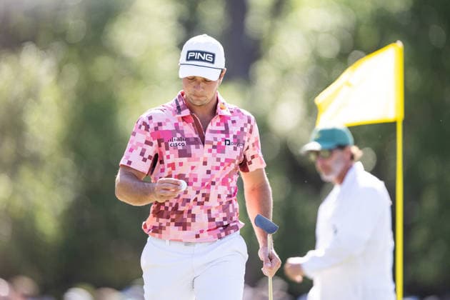 260412 Viktor Hovland of Norway during the final round of the 2026 Masters Golf Tournament on April 12, 2026 in Augusta. Photo: Petter Arvidson BILDBYRAN kod PA PA1196 golf masters bbeng the masters augusta norge norway Copyright: PETTERxARVIDSON BB260412PA031