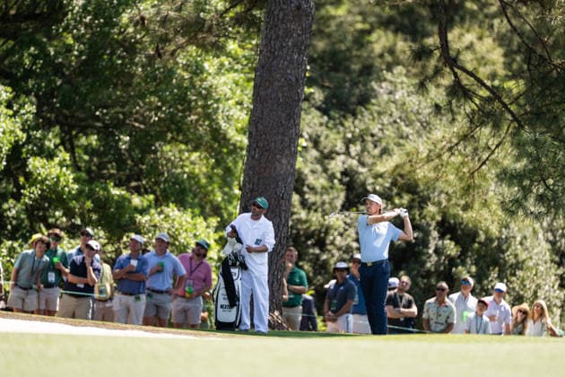 260412 Kristoffer Reitan of Norway during the final round of the 2026 Masters Golf Tournament on April 12, 2026 in Augusta. Photo: Petter Arvidson BILDBYRAN kod PA PA1196 golf masters bbeng the masters augusta norge norway Copyright: PETTERxARVIDSON BB260412PA034