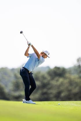 260412 Kristoffer Reitan of Norway during the final round of the 2026 Masters Golf Tournament on April 12, 2026 in Augusta. Photo: Petter Arvidson BILDBYRAN kod PA PA1196 golf masters bbeng the masters augusta norge norway Copyright: PETTERxARVIDSON BB260412PA037