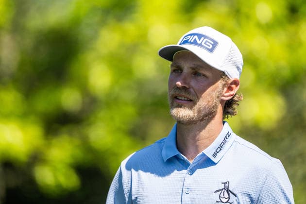 260412 Kristoffer Reitan of Norway during the final round of the 2026 Masters Golf Tournament on April 12, 2026 in Augusta. Photo: Petter Arvidson BILDBYRAN kod PA PA1196 golf masters bbeng the masters augusta norge norway Copyright: PETTERxARVIDSON BB260412PA040