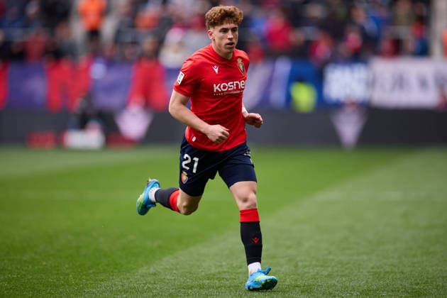 CA Osasuna v Real Betis Balompie - LaLiga EA Sports Victor Munoz of CA Osasuna in action during the LaLiga EA Sports match between CA Osasuna and Real Betis Balompie at El Sadar on April 12, 2026, in Pamplona, Spain. Pamplona El Sadar Navarra Spain RL_CAOvBET_000050 Copyright: xRicardoxLarreinax