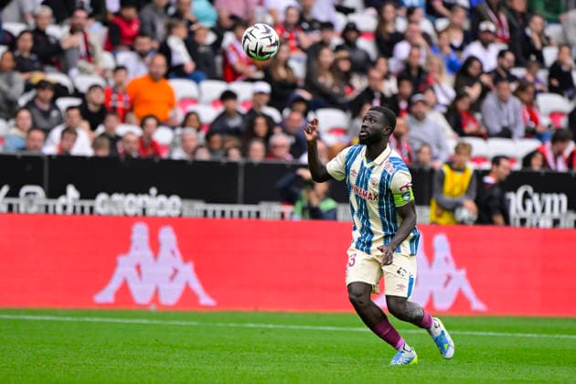 FOOTBALL : OGC Nice VS Le Havre AC - Ligue 1 McDonald s - 12 04 2026 Arouna Sangante (HAC) - Ligue 1 McDonald™s match between OGC Nice and Le Havre Athletic Club on April 12, 2026 at the Allianz Riviera Stadium in Nice. NiceFrance  Copyright: xWilliamxCannarellax