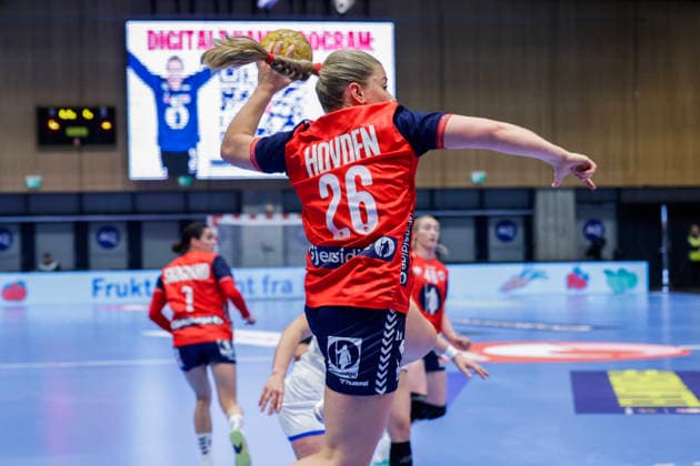 Handball, EHF EURO Cup Norway Slovakia Kristiansand 20260412 Norway s Emilie Margrethe Hovden during the handball match in the EHF Euro Cup for women between Norway and Slovakia at Aquarama in Kristiansand Photo Tor Erik Schroder NTB Kristiansand Norway EDITORIAL USE ONLY RESTRICTED USE FOR BETTING COMPANIES  Copyright: xTorxErikxSchroderx xNTBx