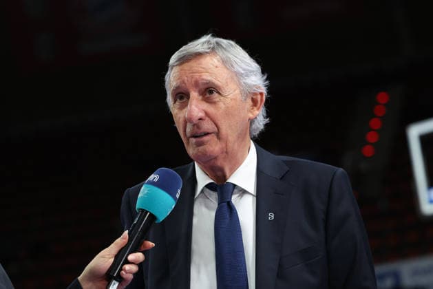 Svetislav Pesic (FC Bayern Basketball, Chef-Trainer) beim Interview nach dem Spiel, GER, FC Bayern Basketball vs. Niners Chemnitz, Basketball, easycredit Basketball Bundesliga, 29. Spieltag, Saison 2025 2026, 12.04.2026, GER, FC Bayern Basketball vs. Niners Chemnitz, Basketball, easycredit Basketball Bundesliga, 29. Spieltag, Saison 2025 2026, 12.04.2026 Muenchen Copyright: xEibner-Pressefoto JennixMaulx EP_JML