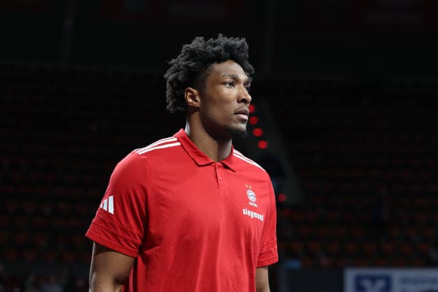 David McCormack (FC Bayern Basketball, 33), GER, FC Bayern Basketball vs. Niners Chemnitz, Basketball, easycredit Basketball Bundesliga, 29. Spieltag, Saison 2025 2026, 12.04.2026, GER, FC Bayern Basketball vs. Niners Chemnitz, Basketball, easycredit Basketball Bundesliga, 29. Spieltag, Saison 2025 2026, 12.04.2026 Muenchen Copyright: xEibner-Pressefoto JennixMaulx EP_JML