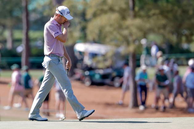 Golf - Masters Tournament round 4 Justin Thomas of the US on the third hole during the final round of the 2026 Masters Tournament at the Augusta National Golf Club in Augusta, Georgia, USA, 12 April 2026. AUGUSTA GEORGIA United States  Copyright: xERIKxS.xLESSERx