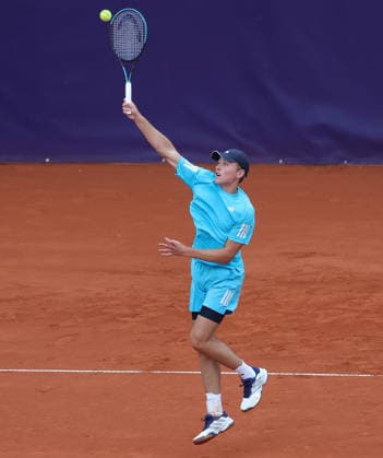 12.04.2026, BMW Open 2026, ATP, Tennis Herren Tour 500, MTTC Iphitos, Muenchen, Tennis, im Bild: Justin Engel (GER)
