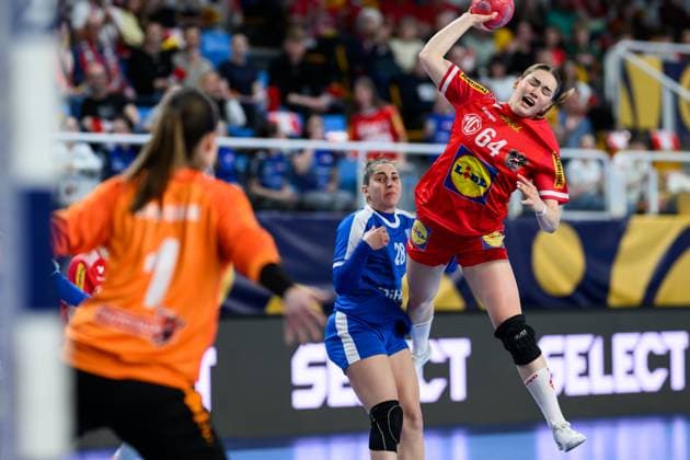 HANDBALL - EHF EURO Quali, AUT vs GRE LINZ,AUSTRIA,12.APR.26 - HANDBALL - EHF Women s European Championship, EM, Europameisterschaft qualification, OEHB international match, Länderspiel, Nationalmannschaft Austria vs Greece. Image shows Ana Pandza (AUT).  GEPAxpictures xDanielaxMoser