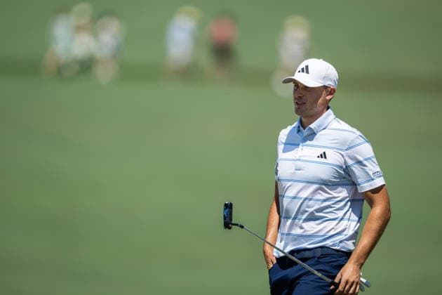 260412 Ludvig Aberg of Sweden during the final round of the 2026 Masters Golf Tournament on April 12, 2026 in Augusta. Photo: Petter Arvidson BILDBYRAN kod PA PA1196 golf masters bbeng the masters augusta sweden sverige Copyright: PETTERxARVIDSON BB260412PA048