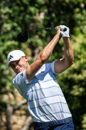 260412 Ludvig Aberg of Sweden during the final round of the 2026 Masters Golf Tournament on April 12, 2026 in Augusta. Photo: Petter Arvidson BILDBYRAN kod PA PA1196 golf masters bbeng the masters augusta sweden sverige Copyright: PETTERxARVIDSON BB260412PA050