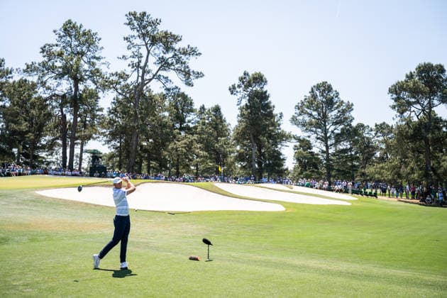 260412 Ludvig Aberg of Sweden during the final round of the 2026 Masters Golf Tournament on April 12, 2026 in Augusta. Photo: Petter Arvidson BILDBYRAN kod PA PA1196 golf masters bbeng the masters augusta sweden sverige Copyright: PETTERxARVIDSON BB260412PA054