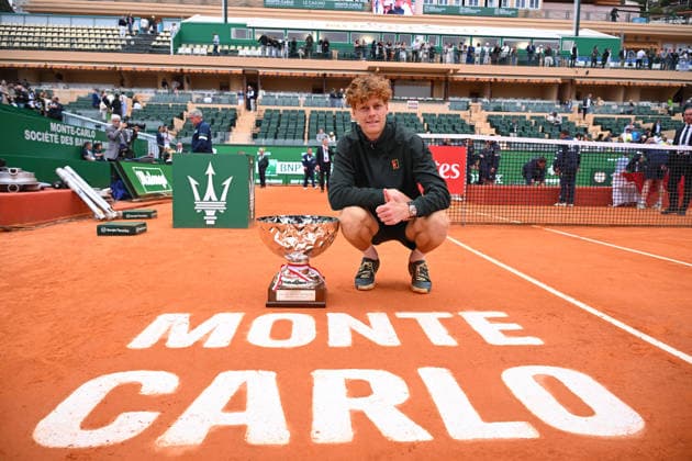 Jannick Sinner Wins Rolex Monte-Carlo Masters 2026 Finale - Monaco Jannik Sinner (ITA) wins the final versus Carlos Alcaraz (ESP) and becomes number one in the world at the 2026 Rolex Monte-Carlo Masters in Monte-Carlo, Monaco, on April 12, 2026. Photo by Corinne Dubreuil ABACAPRESS.COM MONTE-CARLO Monaco  Copyright: xDubreuilxCorinne ABACAx