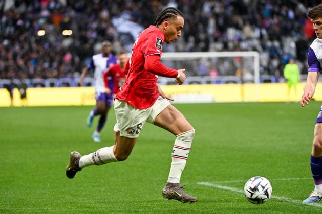 Toulouse FC v Lille OSC - Ligue 1 McDonald s 2025 2026 08 Ethan MBAPPE (losc) during the Ligue 1 McDonald s match between Toulouse and Lille at Stadium de Toulouse on April 12, 2026 in Toulouse, France. Toulouse France  Copyright: xFEPx 776348348