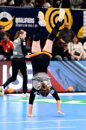 Handball, Frauen: EM-Qualifikation, Deutschland - Belgien, 2. Runde, Gruppe 3, 6. Spieltag Hamm Westpress Arena Nordrhein-Westfalen Deutschland