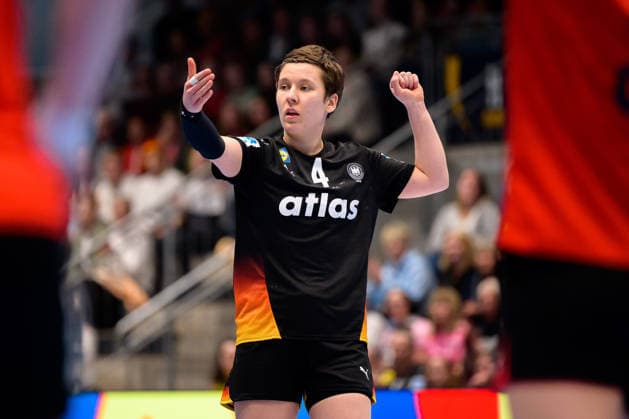 Handball, Frauen: EM-Qualifikation, Deutschland - Belgien, 2. Runde, Gruppe 3, 6. Spieltag Alina Grijseels (Deutschland) Hamm Westpress Arena Nordrhein-Westfalen Deutschland