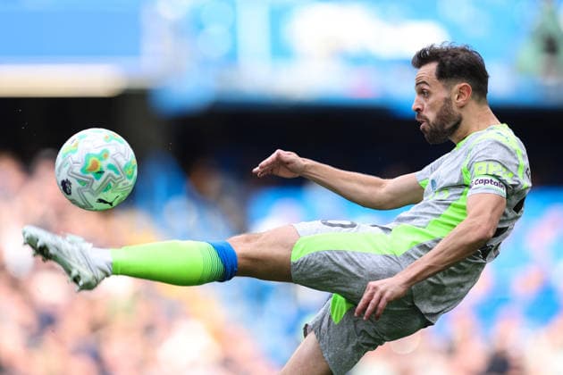 Chelsea v Man City 12 April 2026, London - Premier League Football - Chelsea v Manchester City - Bernardo Silva of Manchester City - Photo: Charlotte Wilson Offside. London UK Copyright: xCharlottexWilsonx xOffsidexOffside