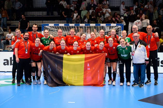 Handball, Frauen: EM-Qualifikation, Deutschland - Belgien, 2. Runde, Gruppe 3, 6. Spieltag die Mannschaft von Belgien Hamm Westpress Arena Nordrhein-Westfalen Deutschland
