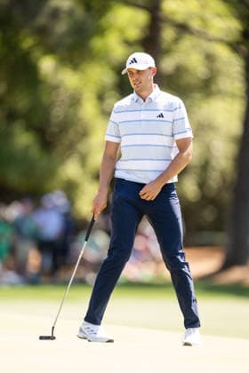 260412 Ludvig Aberg of Sweden during the final round of the 2026 Masters Golf Tournament on April 12, 2026 in Augusta. Photo: Petter Arvidson BILDBYRAN kod PA PA1196 golf masters bbeng the masters augusta sweden sverige Copyright: PETTERxARVIDSON BB260412PA066