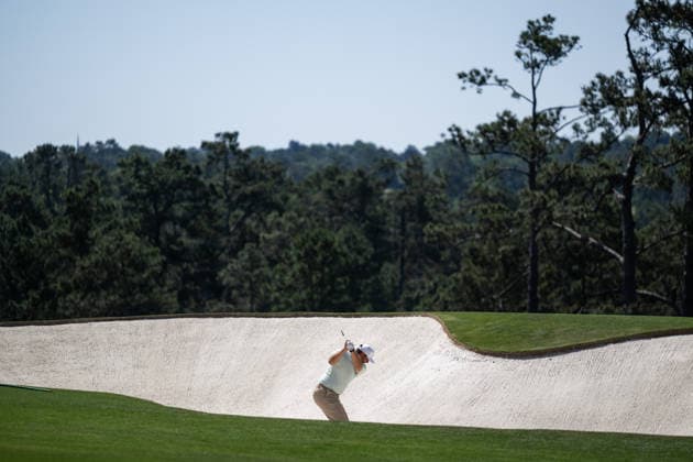 260412 Chris Gotterup of USA during the final round of the 2026 Masters Golf Tournament on April 12, 2026 in Augusta. Photo: Petter Arvidson BILDBYRAN kod PA PA1196 golf masters bbeng the masters augusta Copyright: PETTERxARVIDSON BB260412PA073