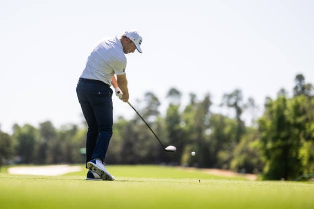260412 Brian Campbell of USA during the final round of the 2026 Masters Golf Tournament on April 12, 2026 in Augusta. Photo: Petter Arvidson BILDBYRAN kod PA PA1196 golf masters bbeng the masters augusta sweden sverige Copyright: PETTERxARVIDSON BB260412PA078