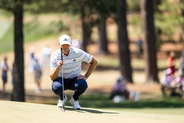 260412 Ludvig Aberg of Sweden during the final round of the 2026 Masters Golf Tournament on April 12, 2026 in Augusta. Photo: Petter Arvidson BILDBYRAN kod PA PA1196 golf masters bbeng the masters augusta sweden sverige Copyright: PETTERxARVIDSON BB260412PA080