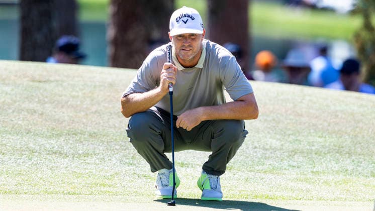 AUGUSTA 20260409 Ludvig Aberg waits for the 14th hole during the first day of competition of the US Masters at Augusta National Golf Club in the USA. Photo Christer Höglund TT code 40750 AUGUSTA USA x40750x Copyright: xChristerxHöglundx US MASTERS GOLF