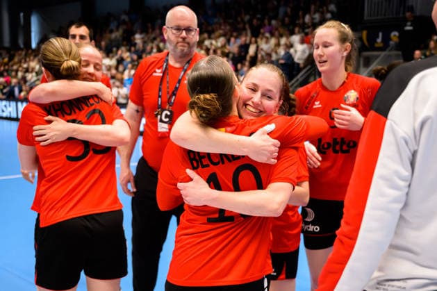 Handball, Frauen: EM-Qualifikation, Deutschland - Belgien, 2. Runde, Gruppe 3, 6. Spieltag die Mannschaft von Belgien Hamm Westpress Arena Nordrhein-Westfalen Deutschland