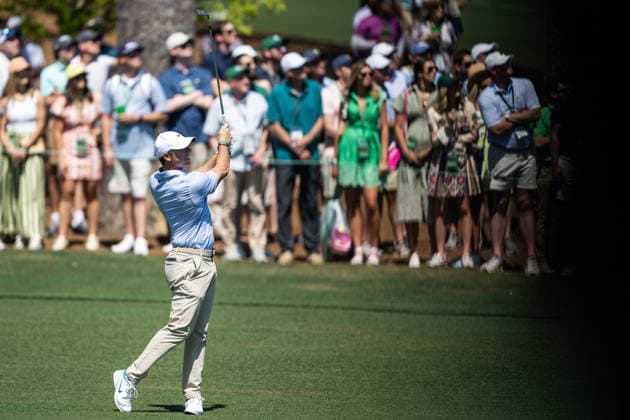 260412 Rory McIlroy of Northern Ireland during the final round of the 2026 Masters Golf Tournament on April 12, 2026 in Augusta. Photo: Petter Arvidson BILDBYRAN kod PA PA1196 golf masters bbeng the masters augusta Copyright: PETTERxARVIDSON BB260412PA081
