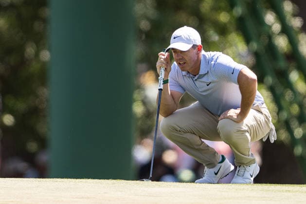 260412 Rory McIlroy of Northern Ireland during the final round of the 2026 Masters Golf Tournament on April 12, 2026 in Augusta. Photo: Petter Arvidson BILDBYRAN kod PA PA1196 golf masters bbeng the masters augusta Copyright: PETTERxARVIDSON BB260412PA095