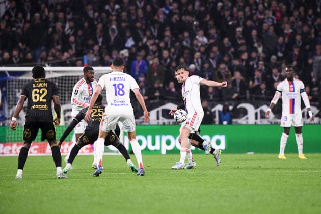 Olympique Lyonnais v FC Lorient - Ligue 1 McDonald s 2025 2026 23 Tyler MORTON (ol) during the Ligue 1 McDonald s match between Lyon and Lorient at Groupama Stadium on April 12, 2026 in Lyon, France. Lyon France  Copyright: xFEPx 776348350