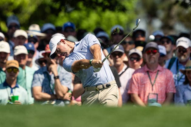 260412 Rory McIlroy of Northern Ireland during the final round of the 2026 Masters Golf Tournament on April 12, 2026 in Augusta. Photo: Petter Arvidson BILDBYRAN kod PA PA1196 golf masters bbeng the masters augusta Copyright: PETTERxARVIDSON BB260412PA127