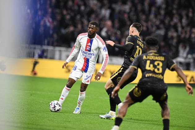 Football : Olympique Lyonnais v Lorient - French ligue 1- 12 04 2026 MAITLAND NILES Ainsley of Lyon during the French ligue 1 match between Olympique Lyonnais and Lorient at Groupama Stadium Decines Charpieu Lyon on April 12, 2026 , France LYONFrance  Copyright: xMouradxAllilix