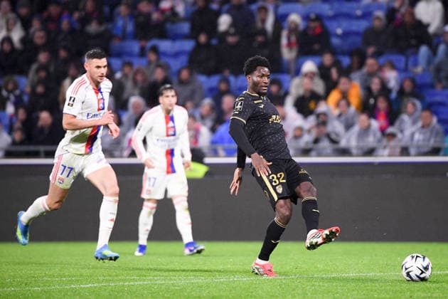Olympique Lyonnais v FC Lorient - Ligue 1 McDonald s 2025 2026 32 Nathaniel ADJEI (fcl) during the Ligue 1 McDonald s match between Lyon and Lorient at Groupama Stadium on April 12, 2026 in Lyon, France. Lyon France  Copyright: xFEPx 776348350