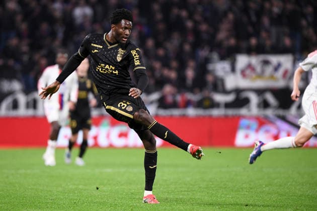 Olympique Lyonnais v FC Lorient - Ligue 1 McDonald s 2025 2026 32 Nathaniel ADJEI (fcl) during the Ligue 1 McDonald s match between Lyon and Lorient at Groupama Stadium on April 12, 2026 in Lyon, France. Lyon France  Copyright: xFEPx 776348350