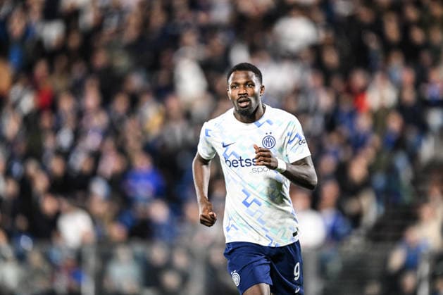 Marcus Thuram of Inter FC celebrating after a goal during the Italian Serie A football match between Calcio Como and Inter FC on 12 of Avril 2026 at the Giuseppe Senigallia stadium in Como, Italy  Copyright: xTizianoxBallabio IPAxSportx xipa-agency.netx xx IPA_73924768 IPA_Agency_IPA73924768
