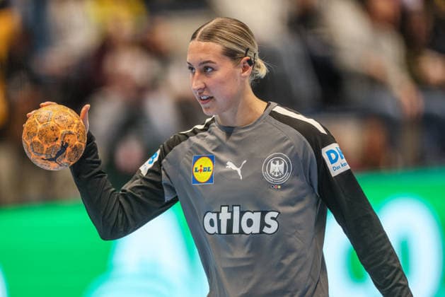 GER, Hamm, Deutschland vs Belgien, EHF EURO Qualifiers, Handball, EHF, Spielzeit 2025 2026, WESTPRESS arena, 6. Spieltag im Bild: Dana Bleckmann (Deutschland 66) DFB DFL REGULATIONS PROHIBIT ANY USE OF PHOTOGRAPHS AS IMAGE SEQUENCES AND OR QUASI-VIDEO, 12.04.2026 Copyright: HMBxMedia HendrikxHamelau