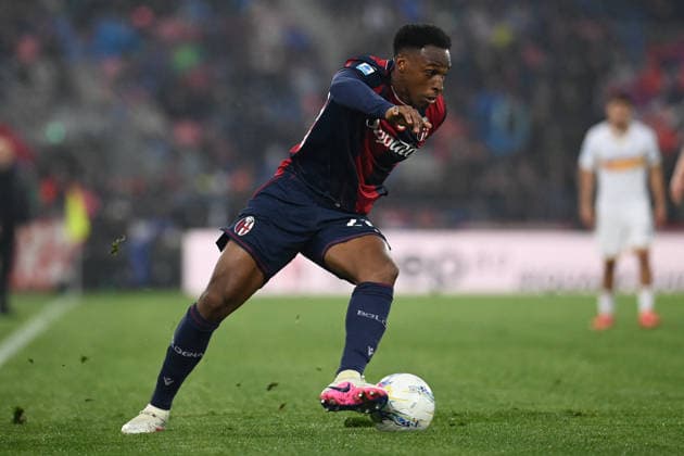 CALCIO - Serie A - Bologna FC vs US Lecce Jhon Lucumi (Bologna Fc) during Bologna FC vs US Lecce, Italian soccer Serie A match in Bologna, Italy, April 12 2026 Bologna Italy  Copyright: xIPAxSport ABACAx